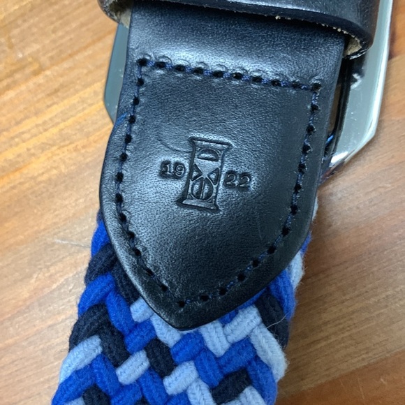 ASOS Braided Belt by Giani Feraud, Blue,Black & White - Picture 10 of 10